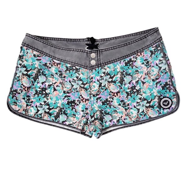 Roxy Women's Swim Boardshorts Size 9 Floral - Picture 1 of 7